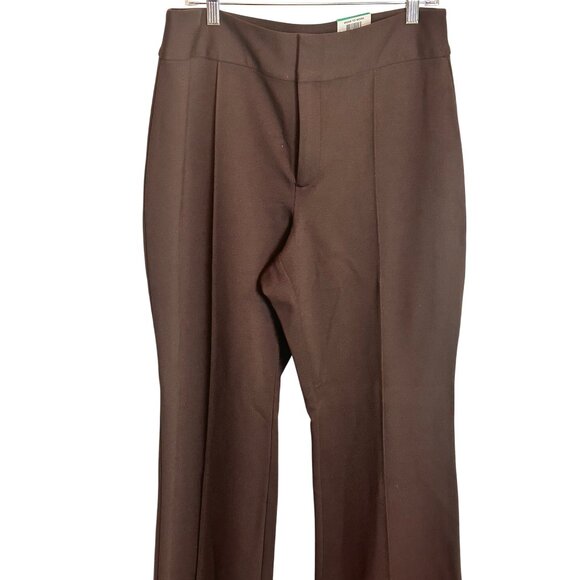 INC Size 16 Stylist Elegnt Brown Wide Leg Dress Trousers Pants - Picture 1 of 7